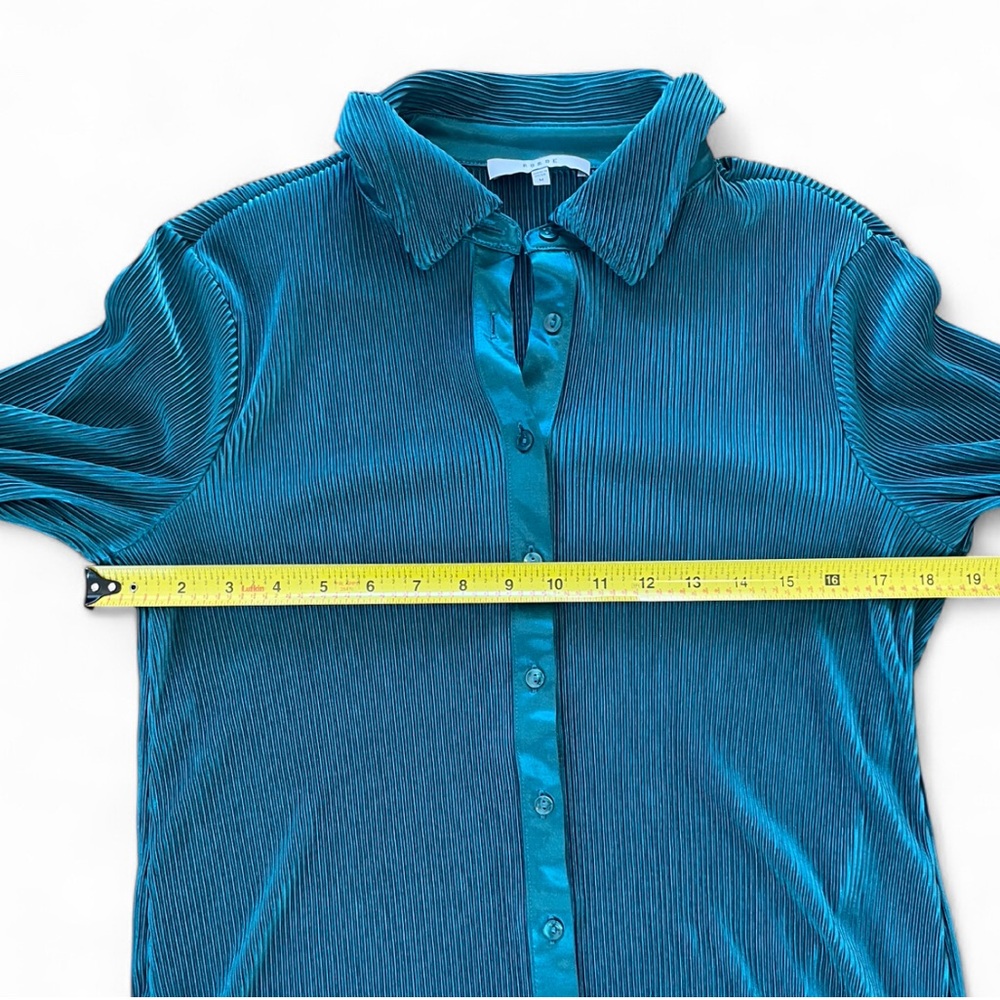 Ro & De Teal Button Down Shirt‎ - Picture 6 of 9